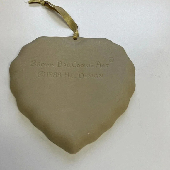 VINTAGE BROWN BAG HILL ART COOKIE Mold 1988 COUNTRY HEART EXCELLENT CONDITION - Picture 9 of 12